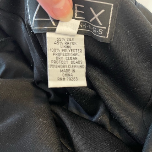 1990’s SILK VELVET ALEX EVENINGS MAXI DRESS SIZE 6P - Picture 10 of 15